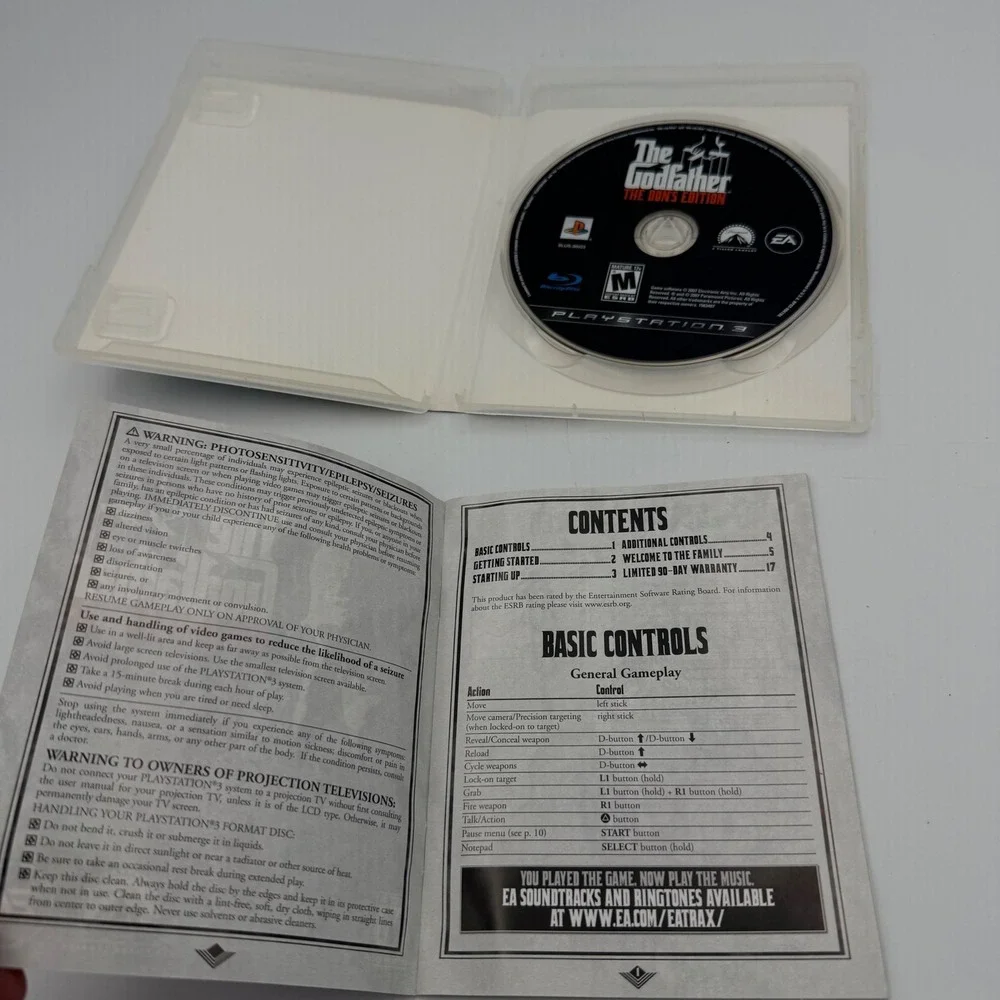 The Godfather The Don's Edition Sony PlayStation 3 PS3 2007 CIB BLUS-30023 EA